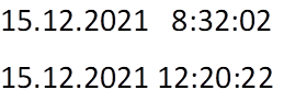 15.12.2021   8:32:02
15.12.2021 12:20:22
